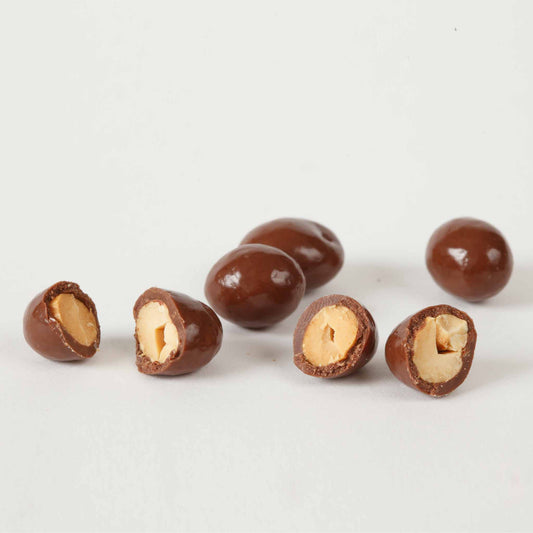 Chocolate Covered Peanuts SF Sugar Free Piece Closeup
