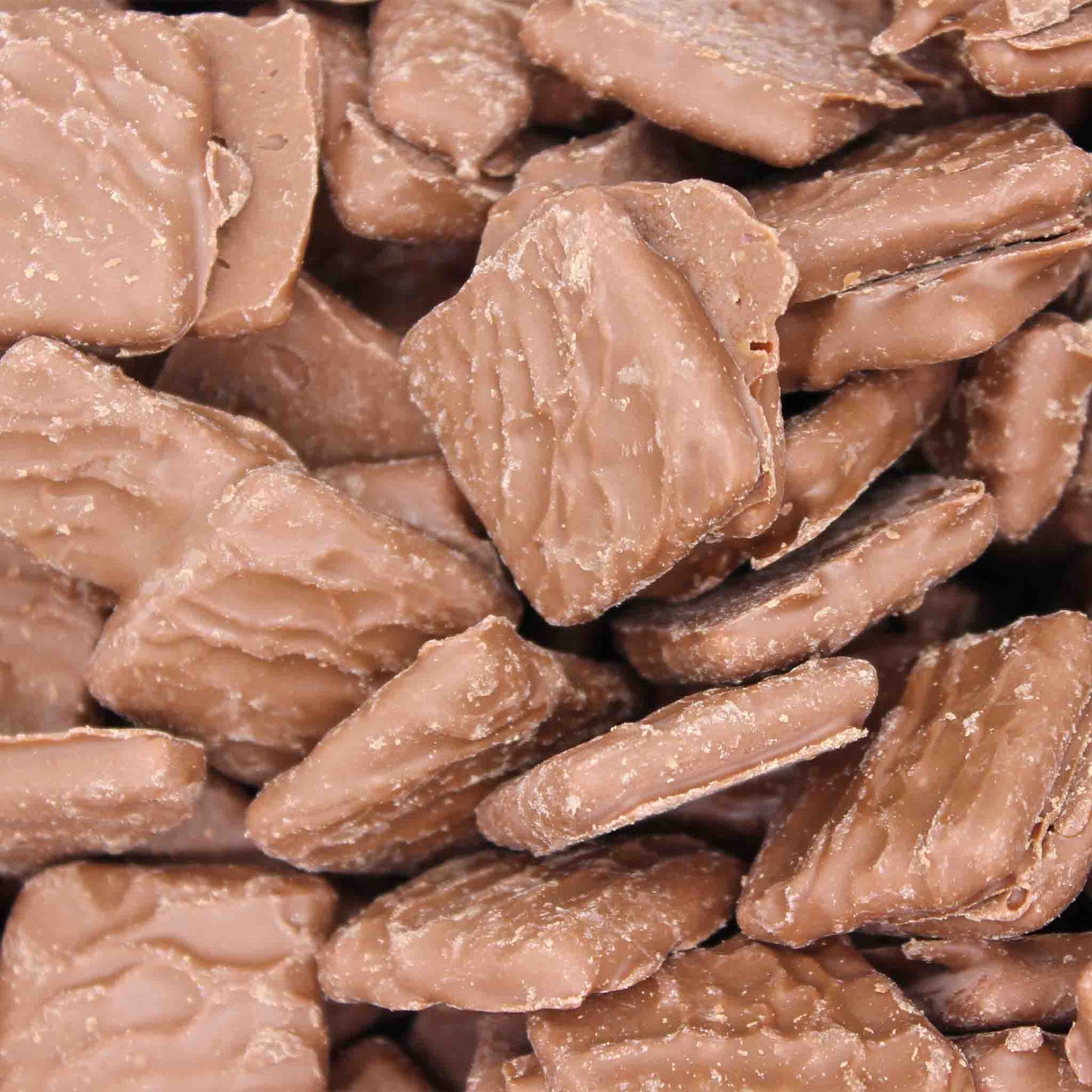 Milk Chocolate Mini Graham Crackers Mixture Closeup