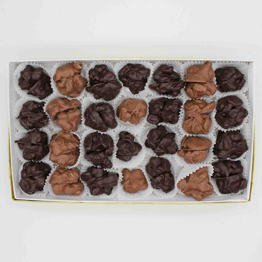 Chocolate Covered Raisin Clusters 1lb Box