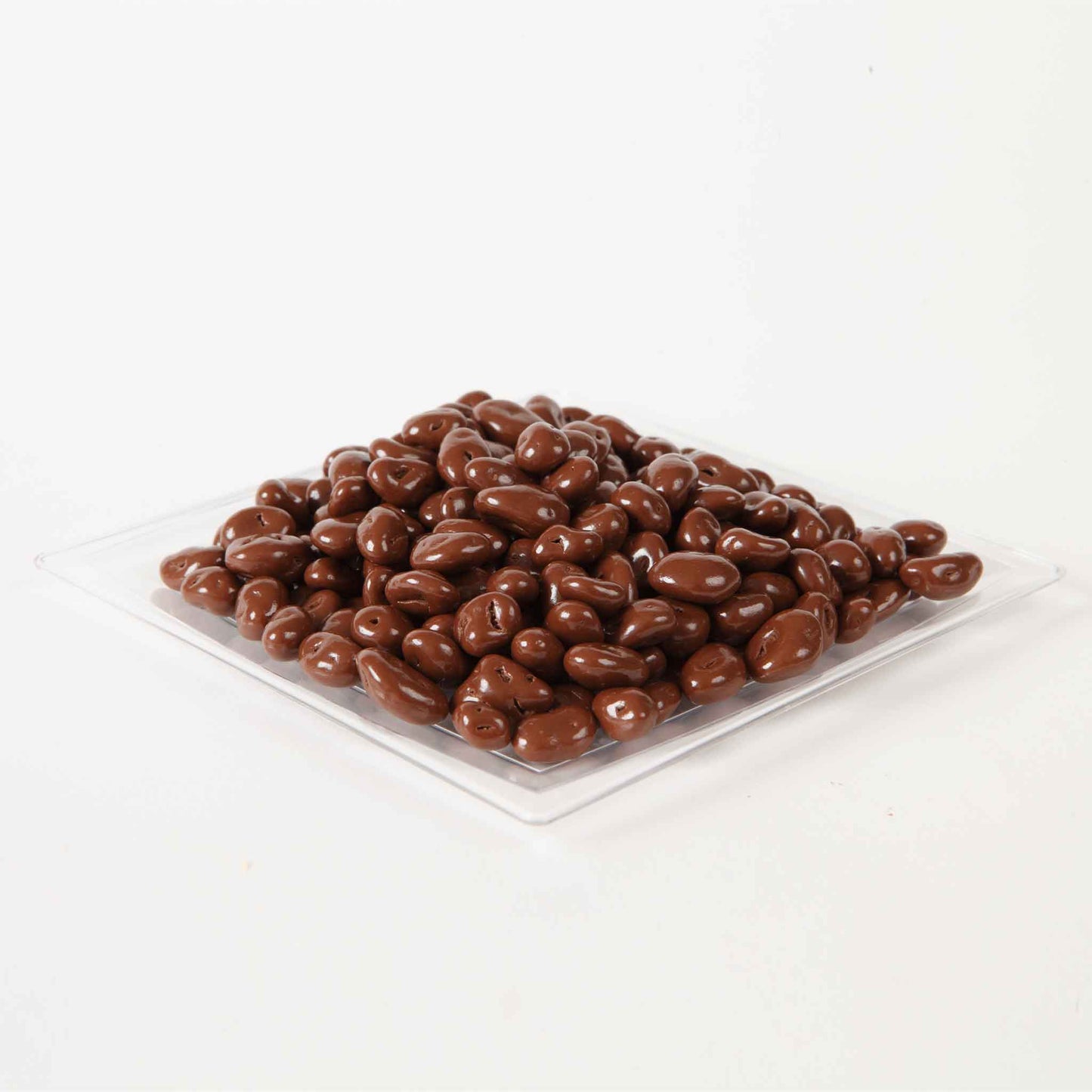 Chocolate Covered Raisins NSA No Sugar Added Glass Tray