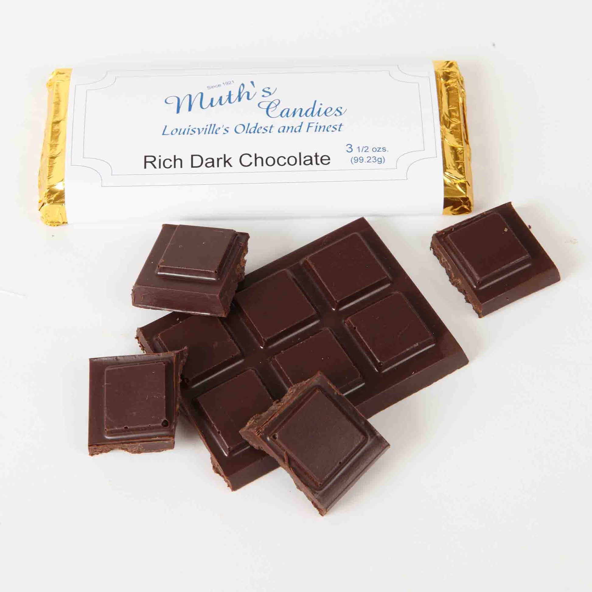 Solid Chocolate Candy Bar – Muth's Candies